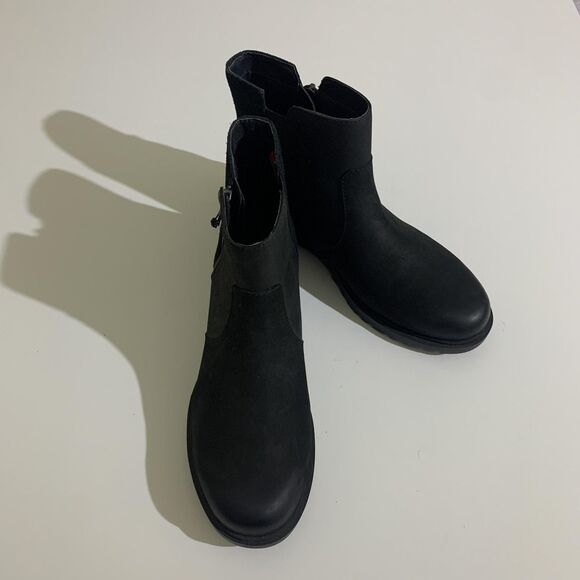 Sorel Boots Womens Size 8 Black Emelie II Waterproof Ankle Side Zip NL4328-010 - Picture 1 of 8